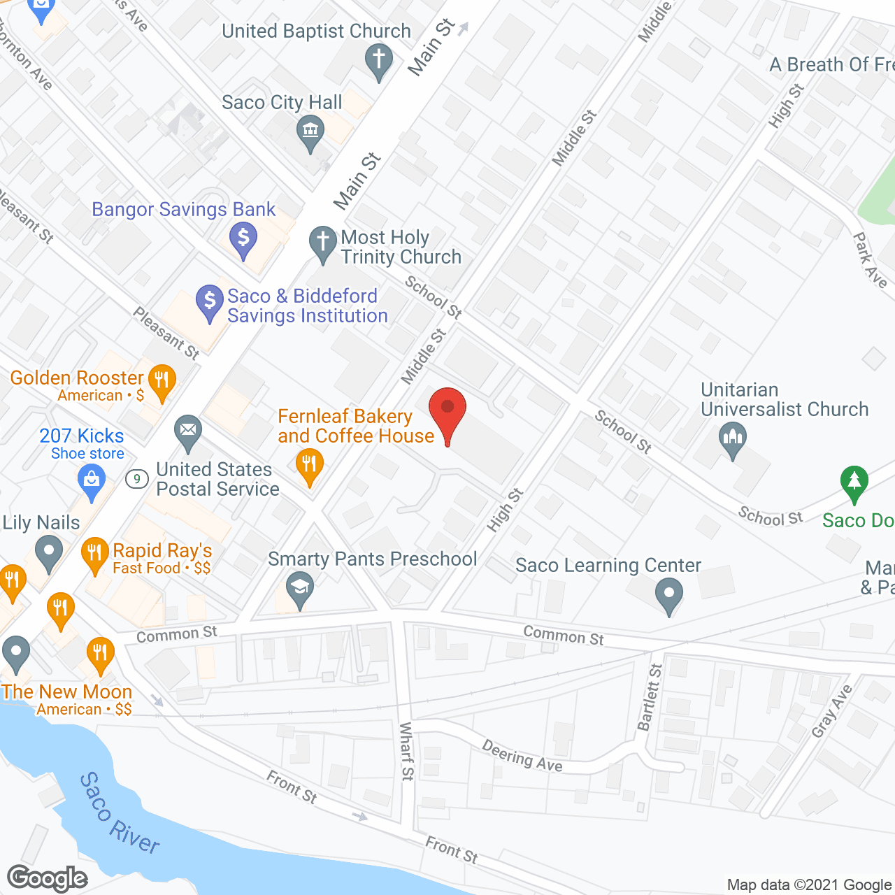 Map of the neighborhood around Wardwell Home and Gardens