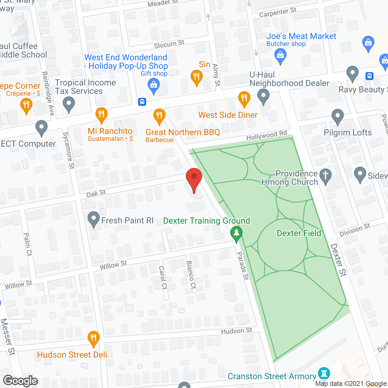 Map of the neighborhood around Park View Nursing Home