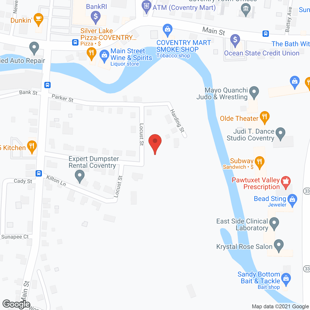 Map of the neighborhood around Alpine Nursing Home