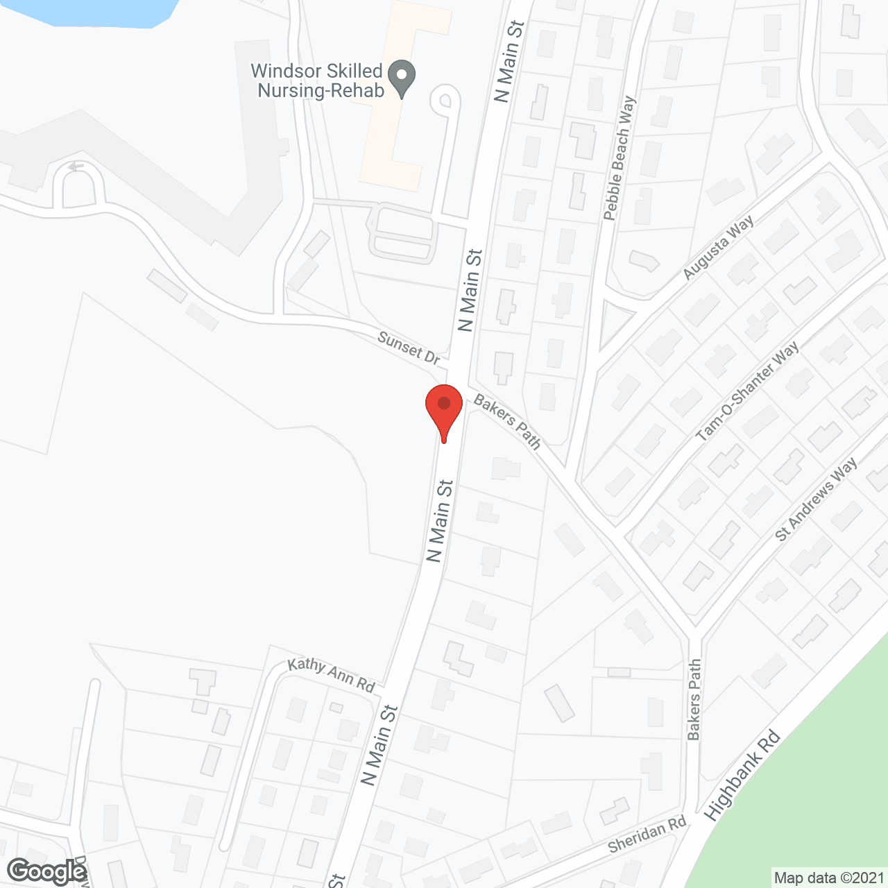 Map of the neighborhood around Thirwood Place