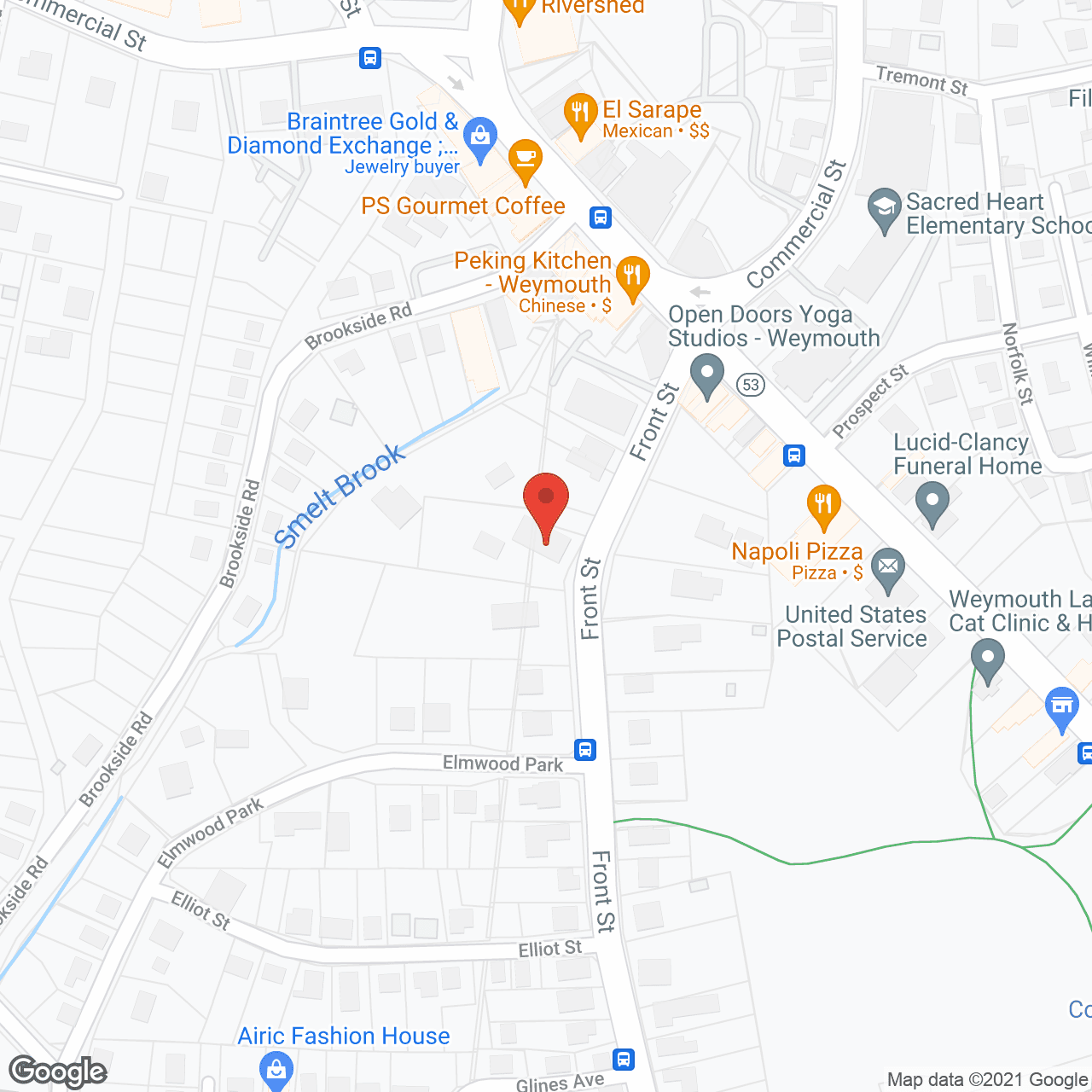 Map of the neighborhood around Elizabeth Catherine Rest Home