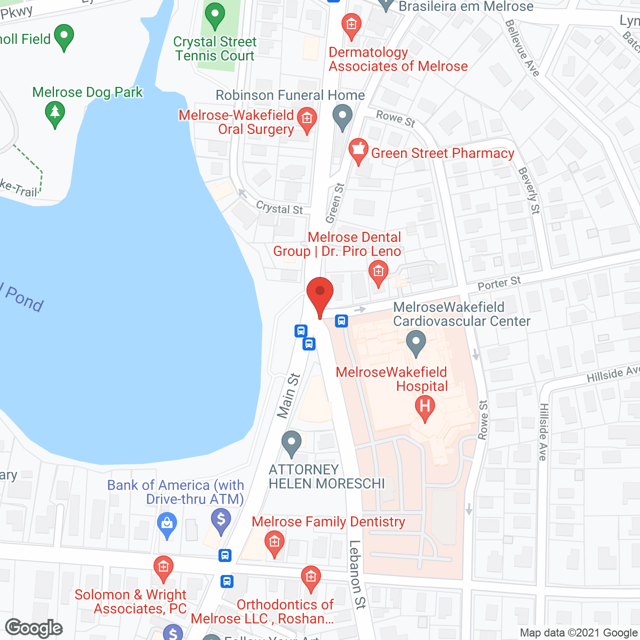 Map of the neighborhood around The Elmhurst HealthCare