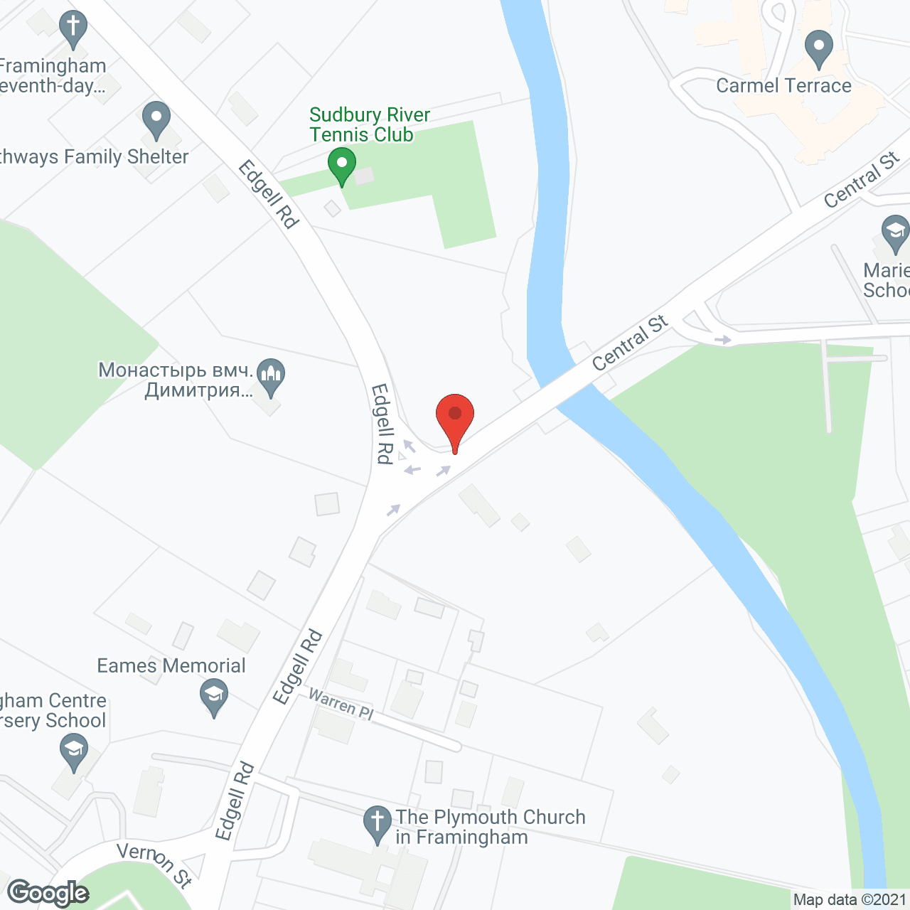 Map of the neighborhood around Carmel Terrace