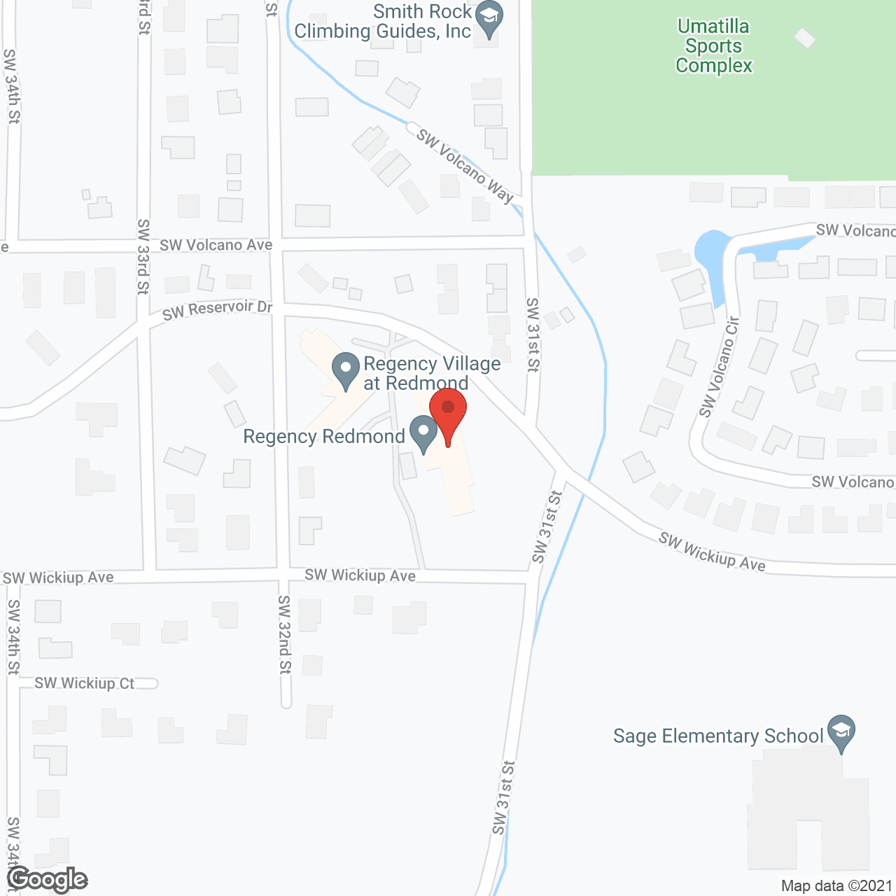 Map of the neighborhood around Regency Redmond Rehabilitation and Nursing Center