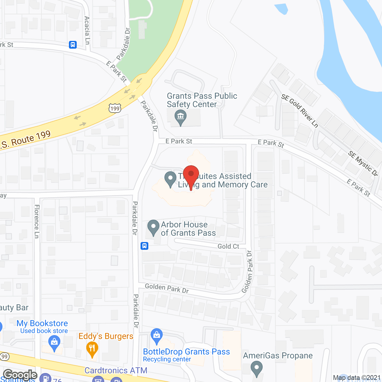 Map of the neighborhood around The Suites Assisted Living and Memory Care