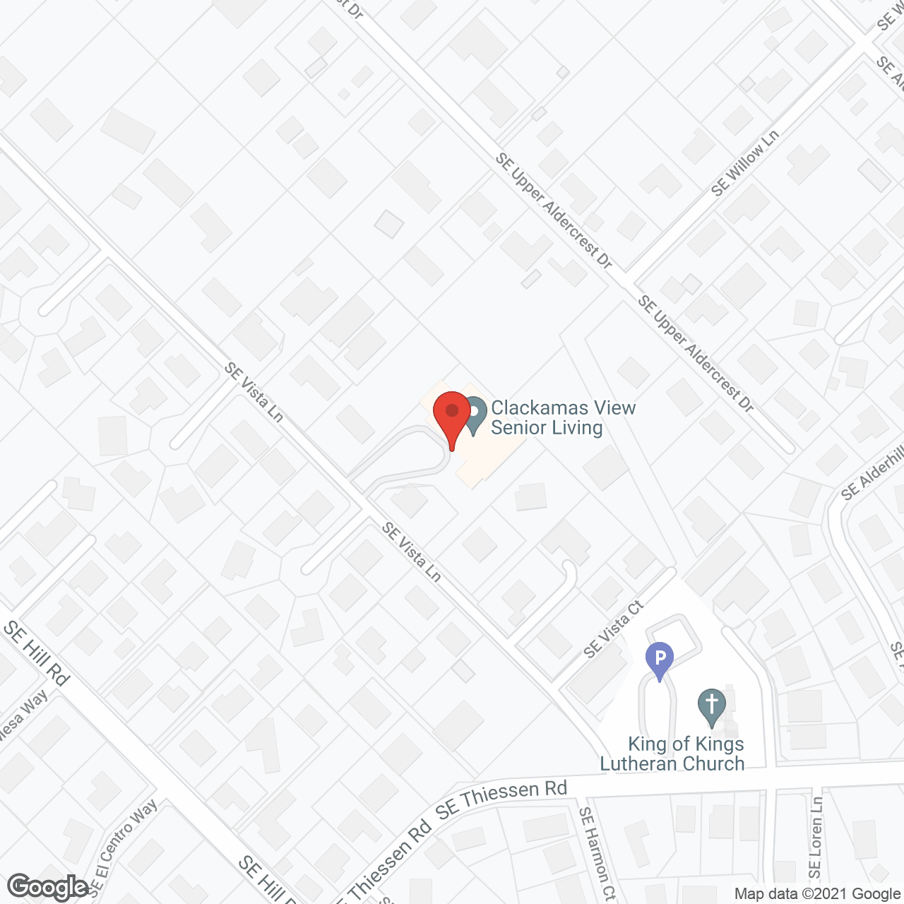 Map of the neighborhood around Clackamas View Senior Living
