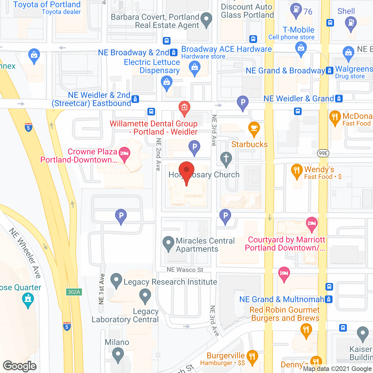 Map of the neighborhood around Calaroga Terrace