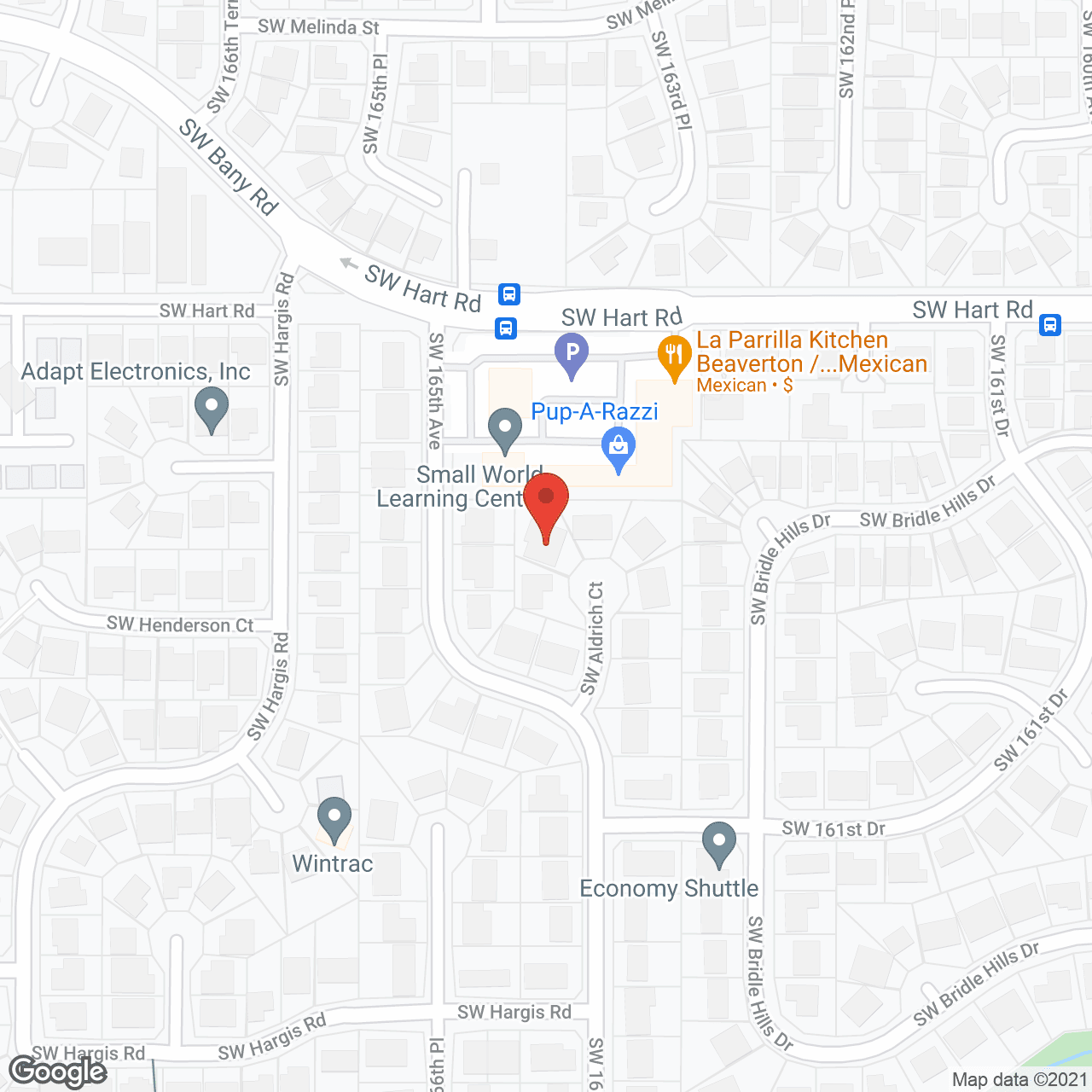 Map of the neighborhood around Guardian Angel ACH