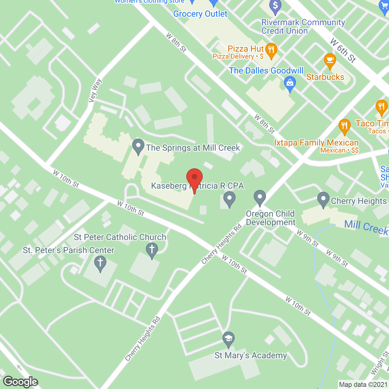 Map of the neighborhood around The Springs at Mill Creek