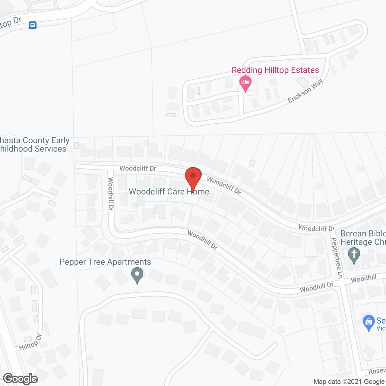 Map of the neighborhood around Woodcliff Care Home I