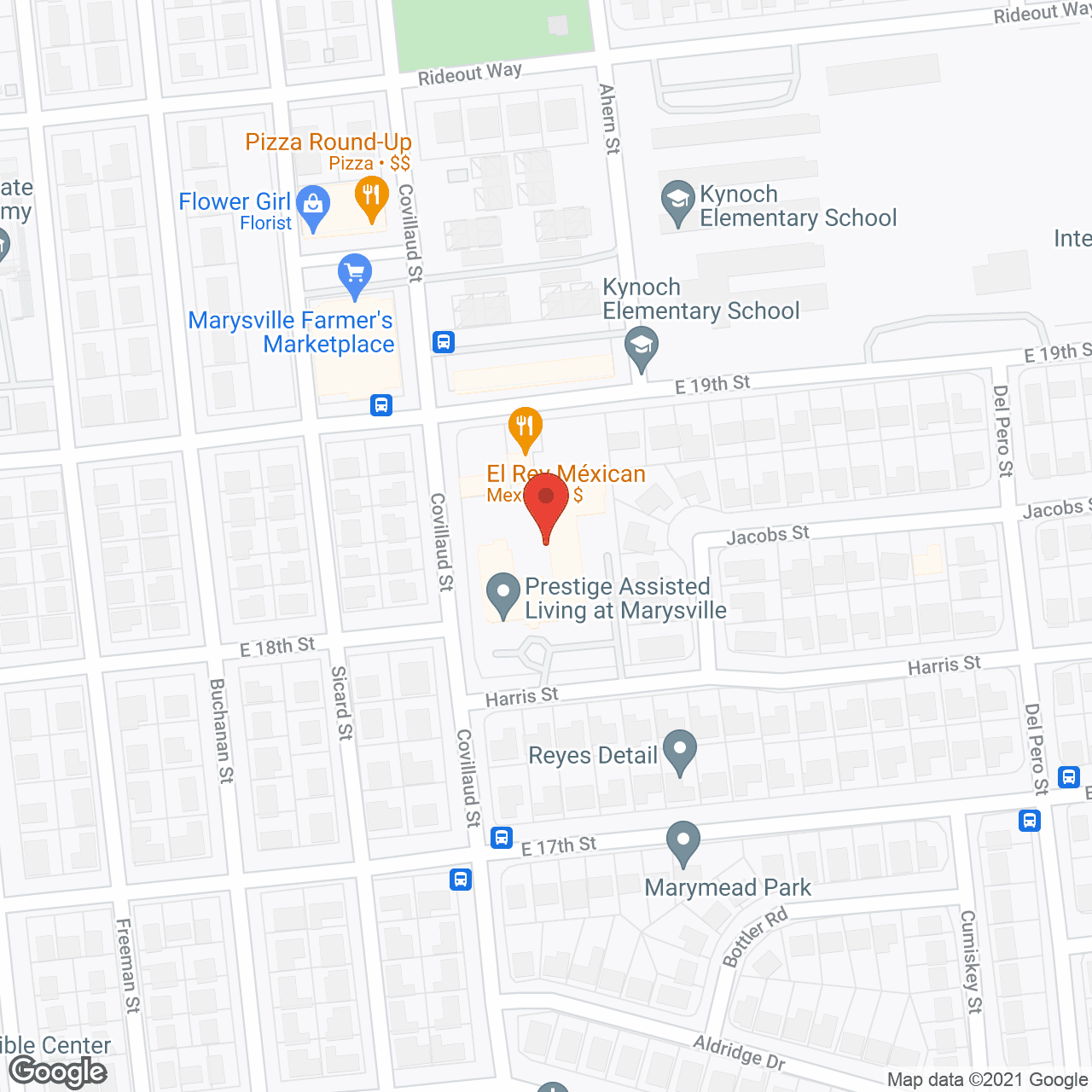 Map of the neighborhood around Prestige Assisted Living at Marysville