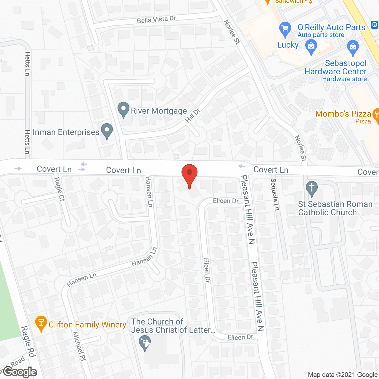 Map of the neighborhood around Zimpher Residential Care Homes