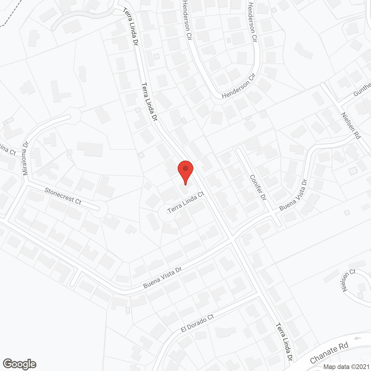 Map of the neighborhood around Willow Glen