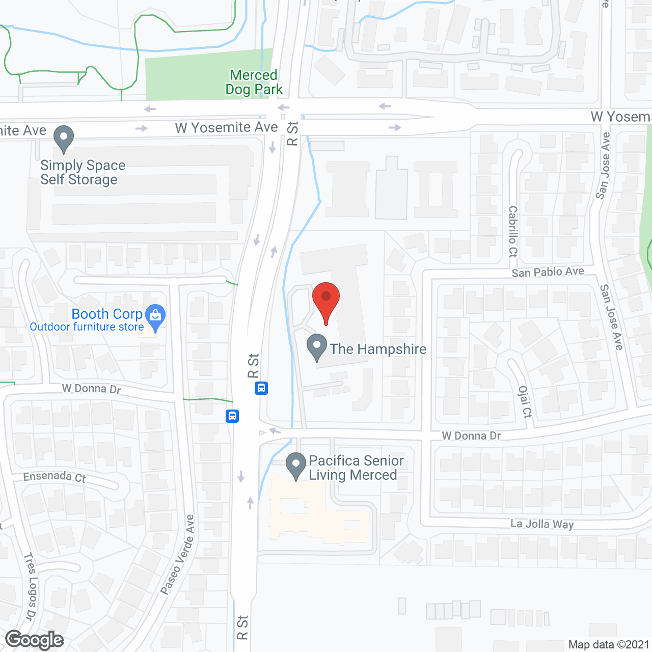 Map of the neighborhood around The Hampshire