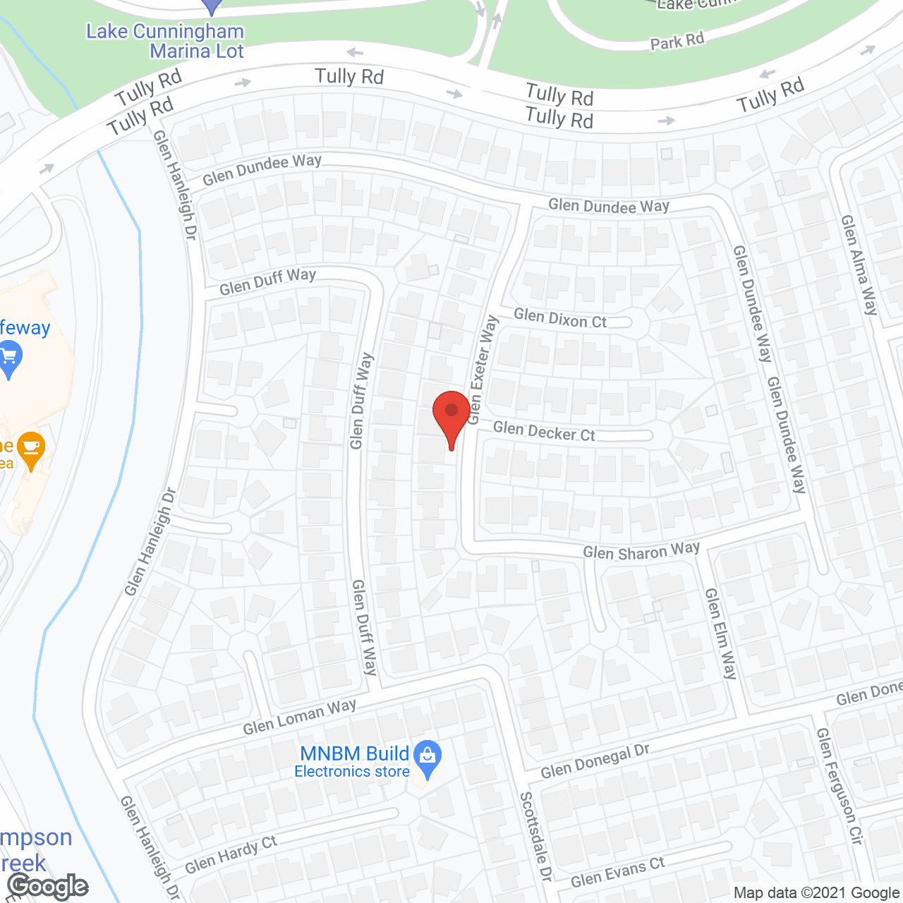 Map of the neighborhood around Grace Garden RCFE