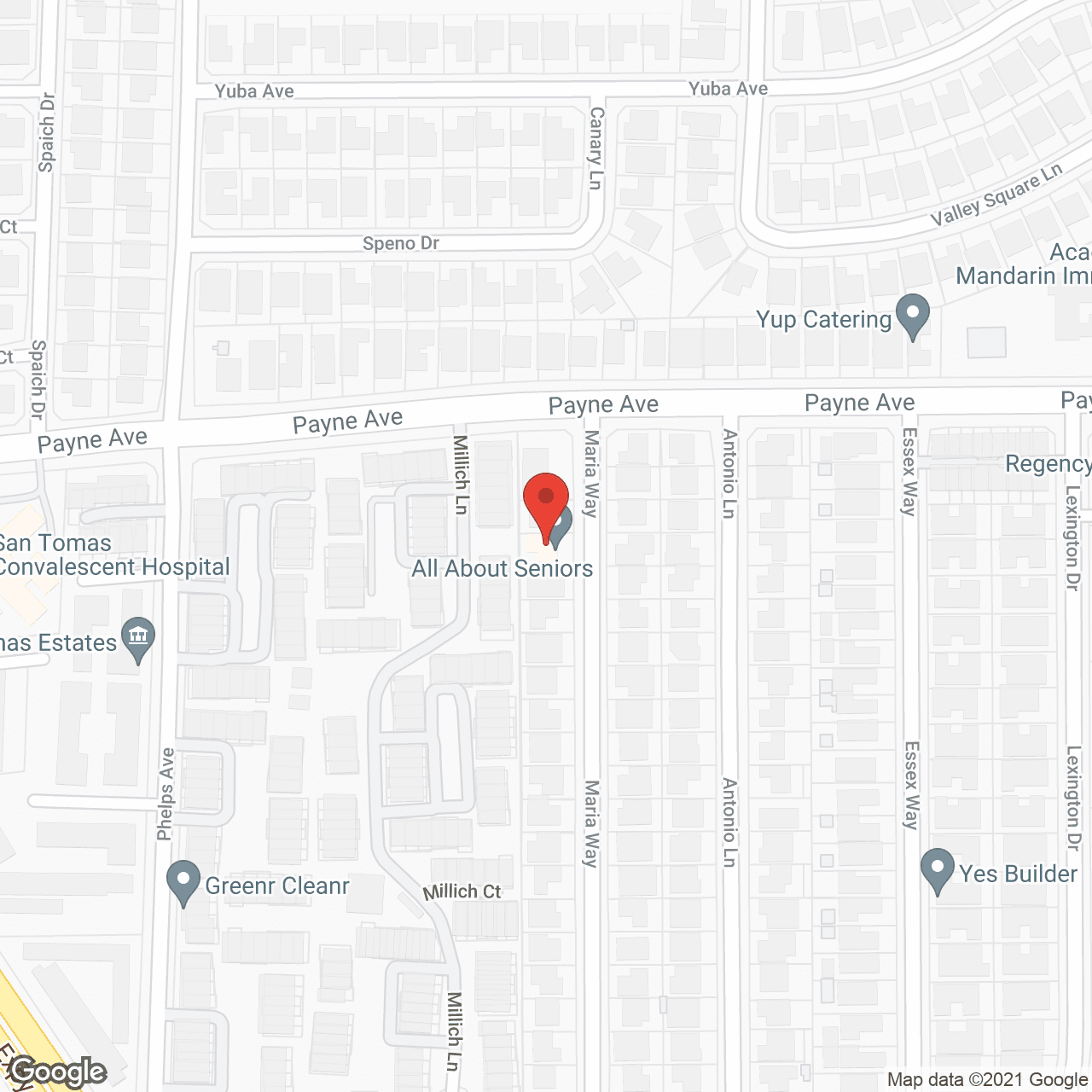 Map of the neighborhood around All About Seniors
