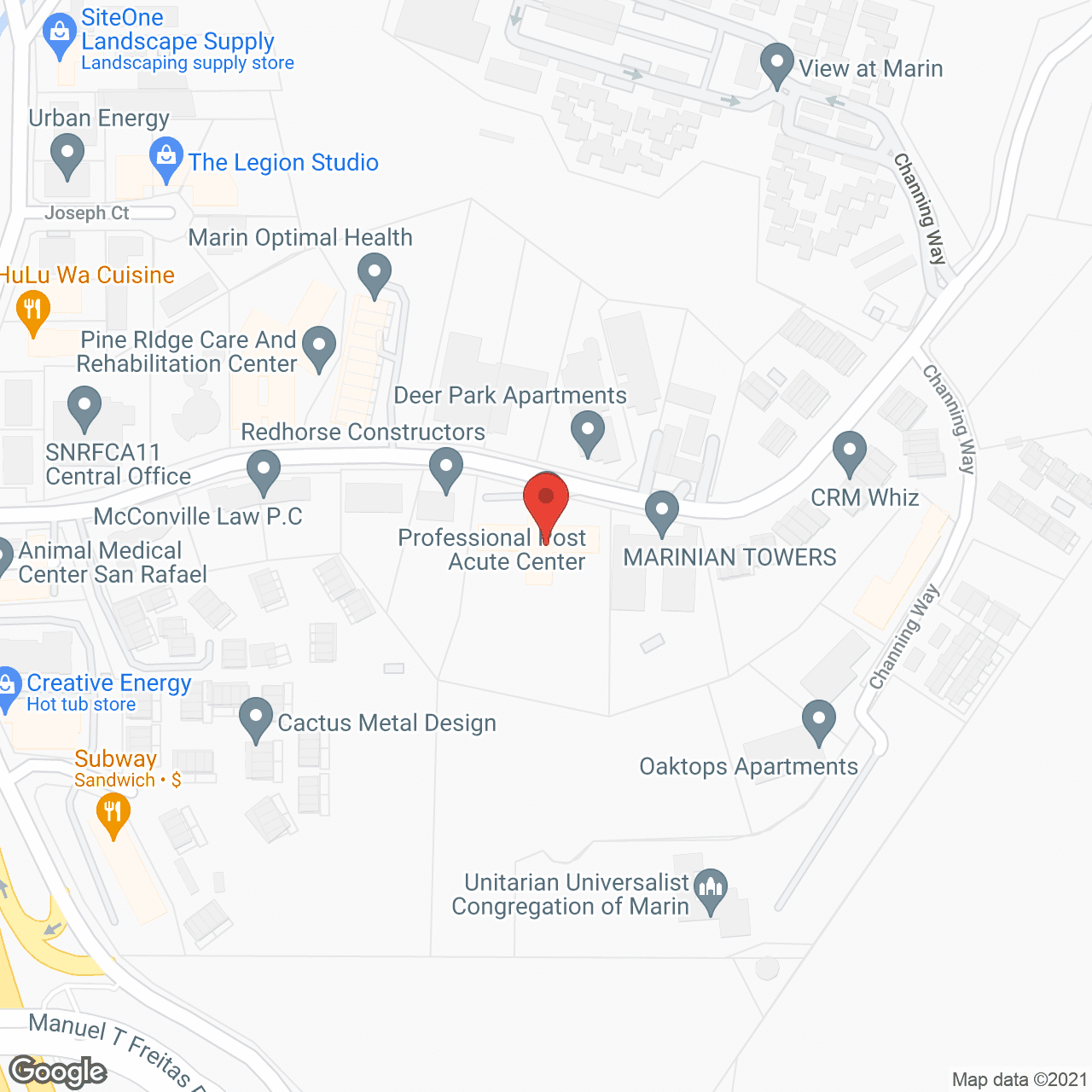 Map of the neighborhood around Northgate Convalescent Hosp
