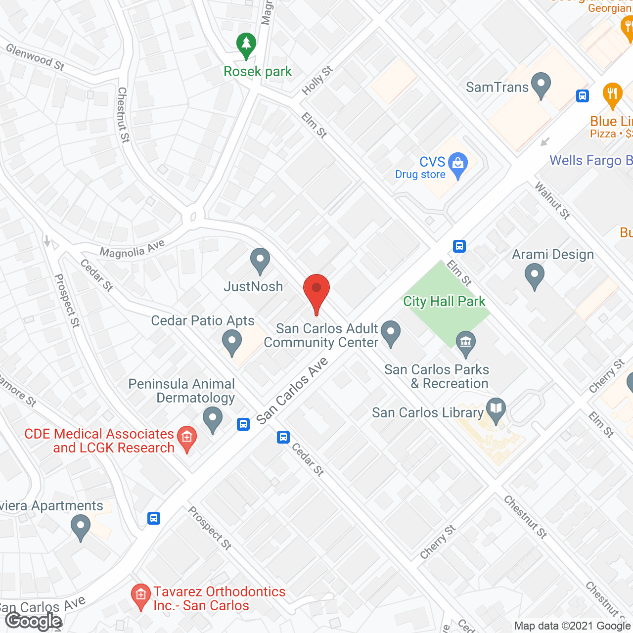 Map of the neighborhood around Chestnut House