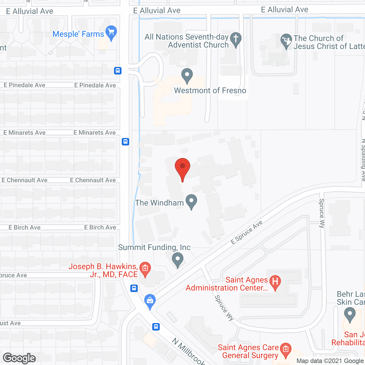 Map of the neighborhood around The Windham by Cogir