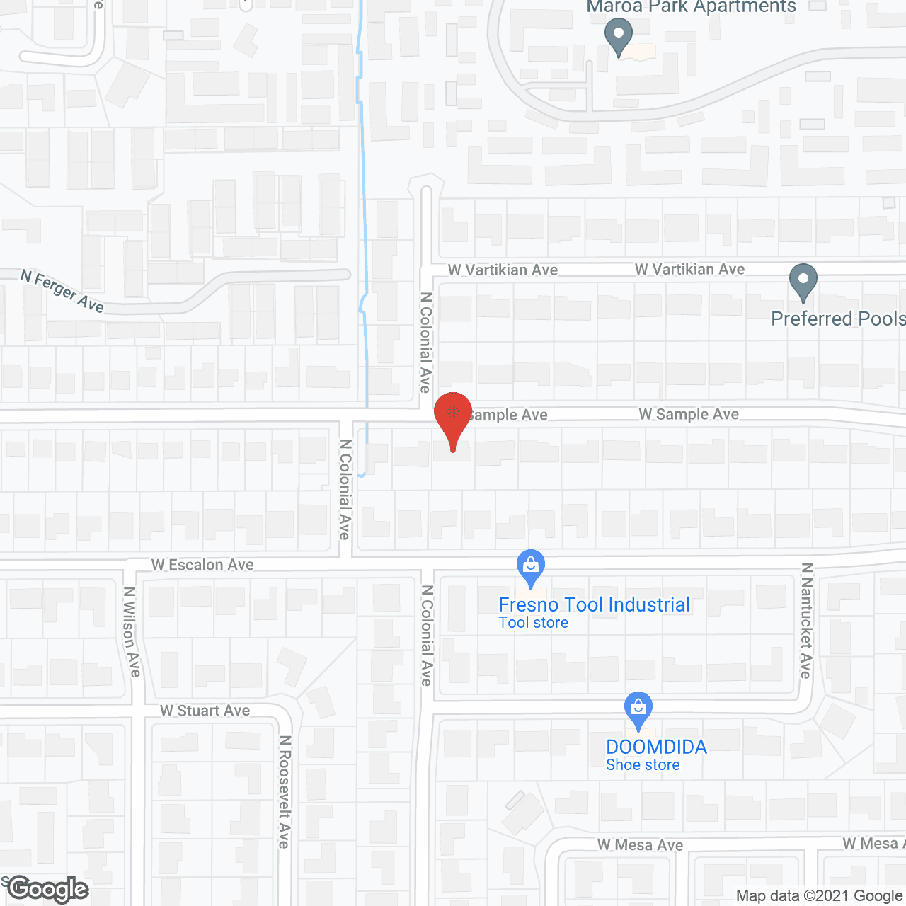 Map of the neighborhood around Robinwood I