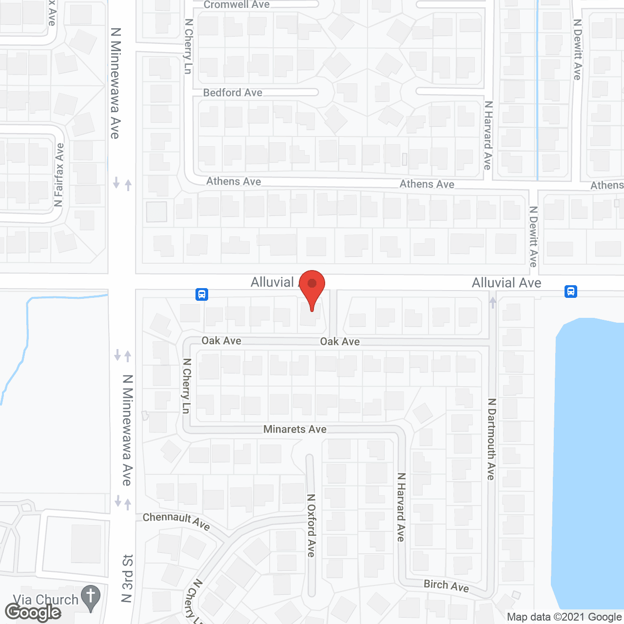 Map of the neighborhood around Mrs. Scott's Retirement Home