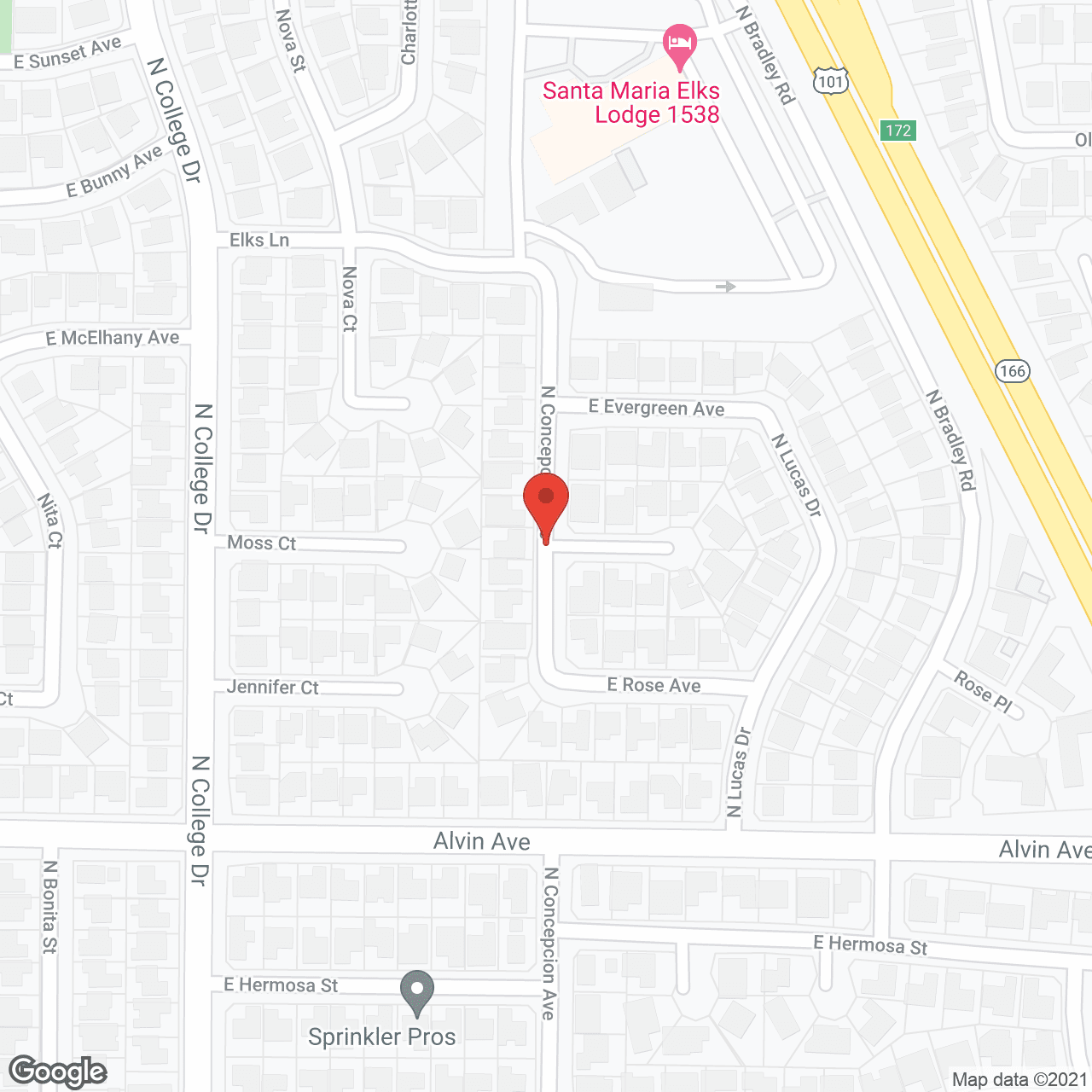 Map of the neighborhood around Mydor's Open Guest Home 1