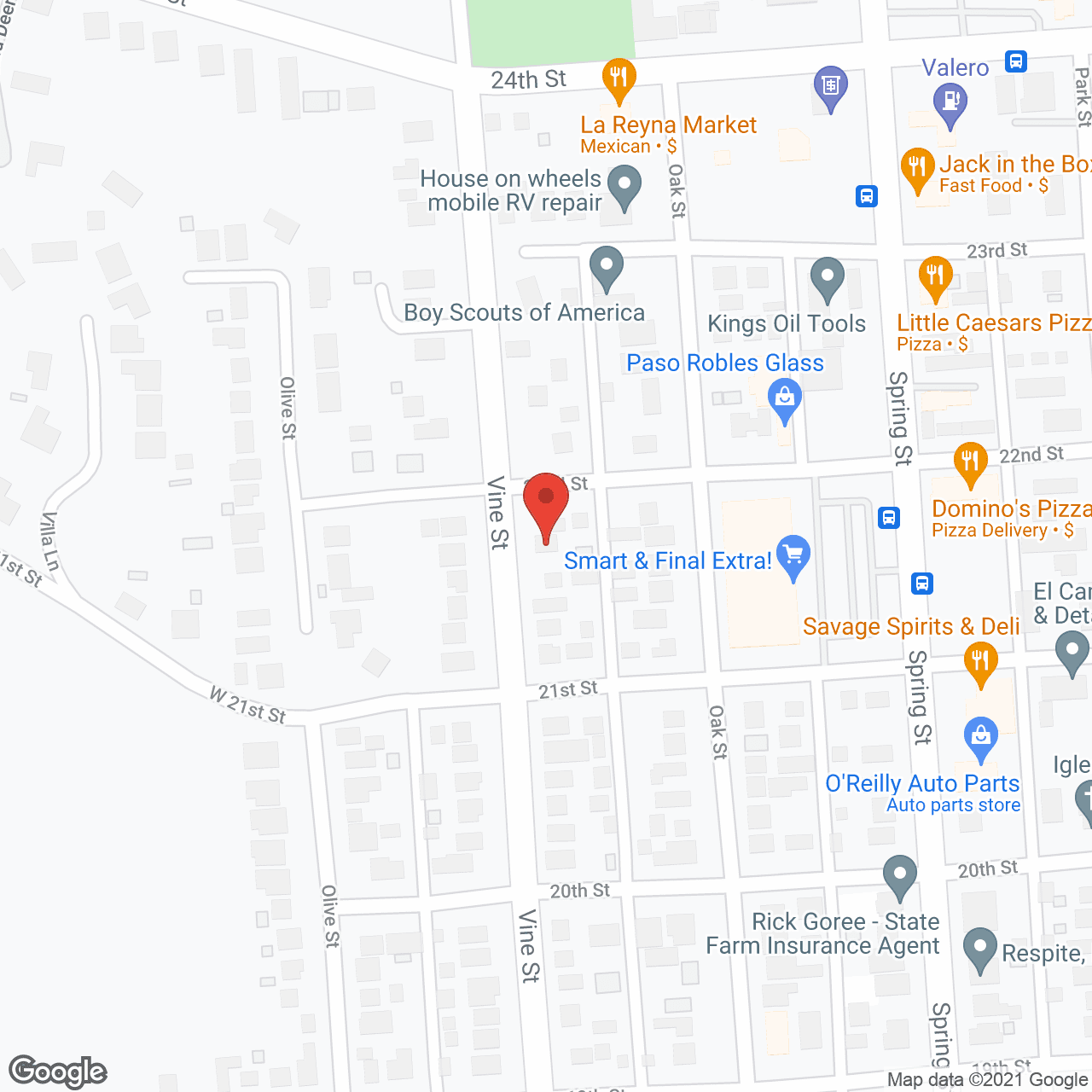Map of the neighborhood around Tender Loving Care Ctr