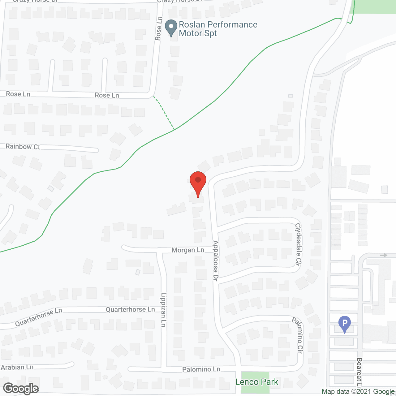 Map of the neighborhood around Holland House
