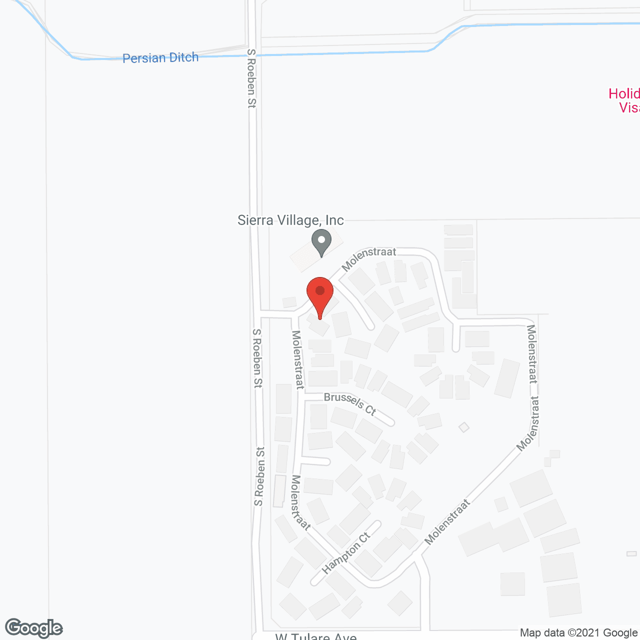 Map of the neighborhood around Sierra Village Assisted Living