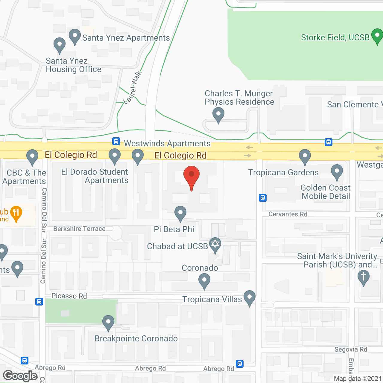 Map of the neighborhood around Friendship Manor