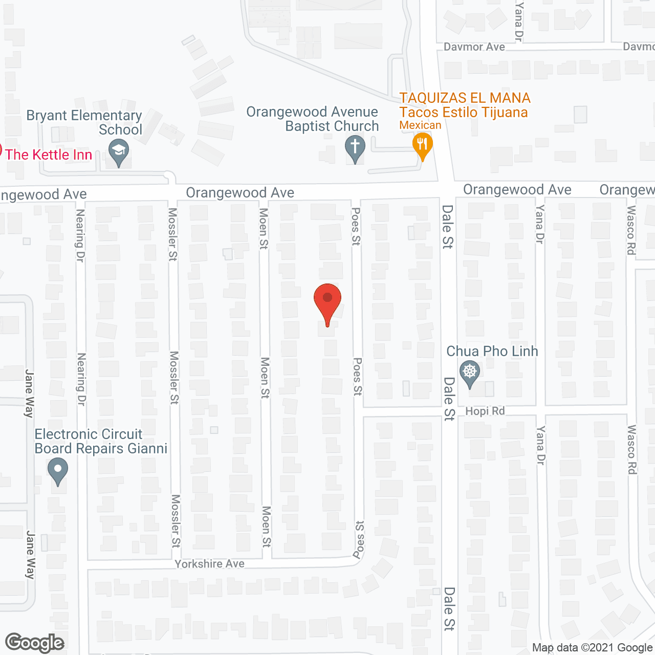 Map of the neighborhood around L and L Home Care