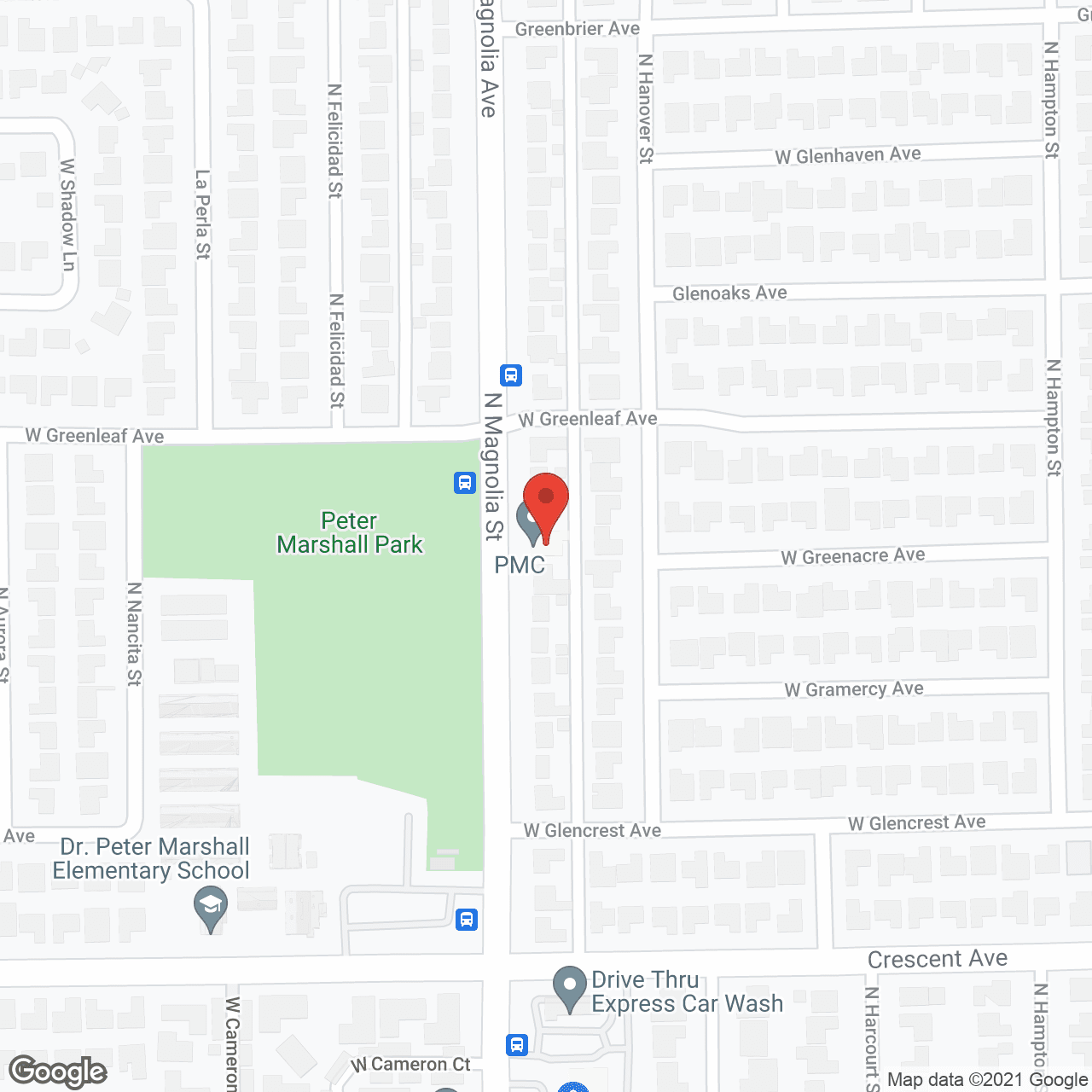 Map of the neighborhood around Magnolia Residential Home
