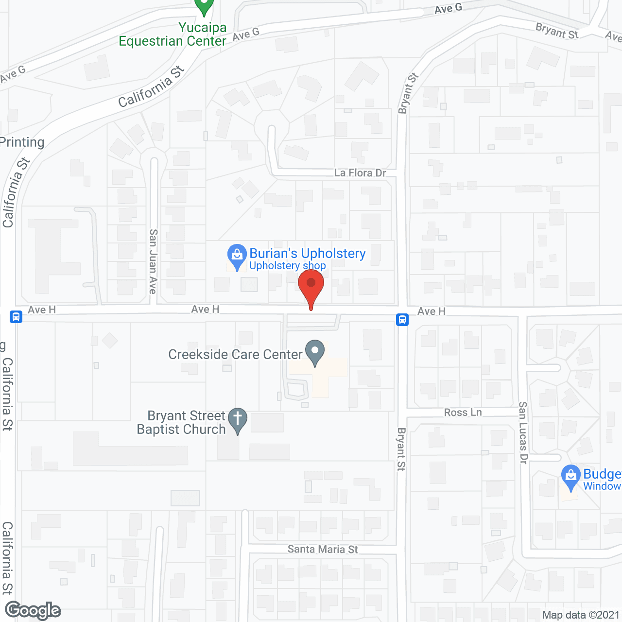 Map of the neighborhood around Creekside Care Center