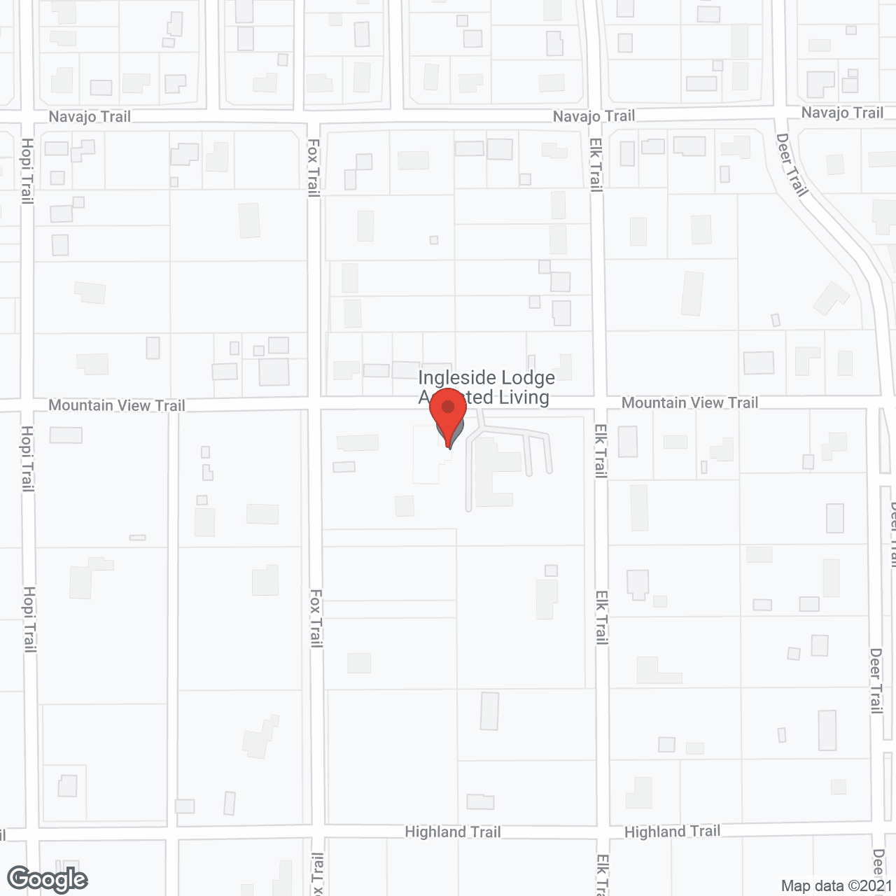 Map of the neighborhood around Ingleside Lodge
