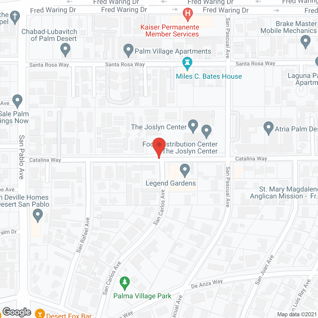 Map of the neighborhood around Legend Gardens