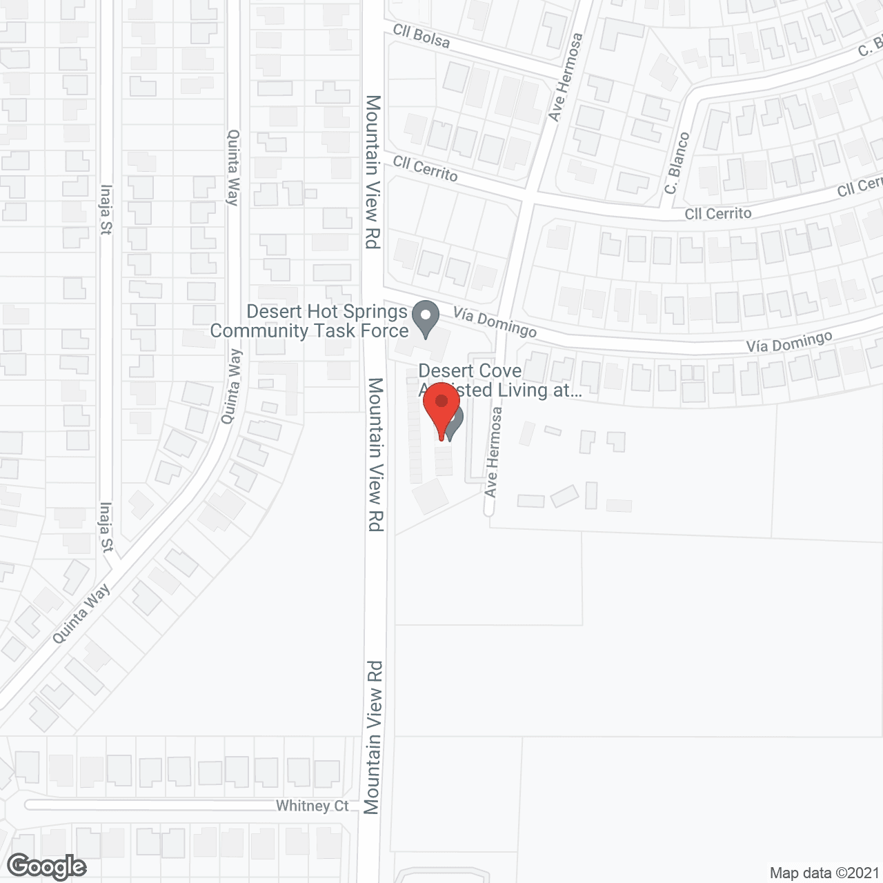 Map of the neighborhood around Mountain View Manor