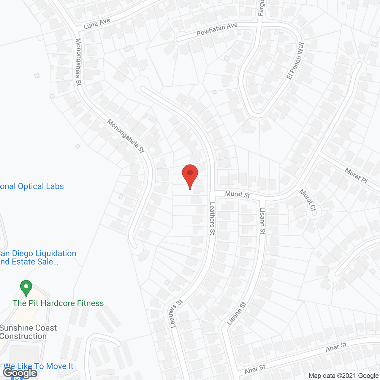 Map of the neighborhood around Palisades Inn