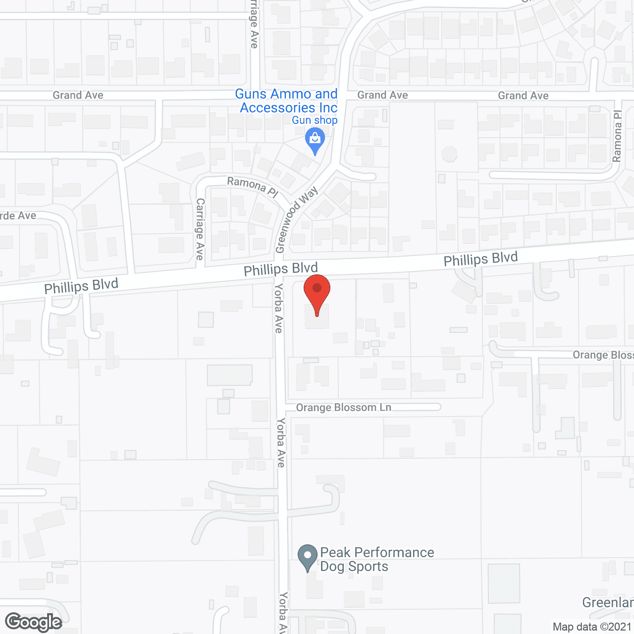 Map of the neighborhood around Jace Guest Home