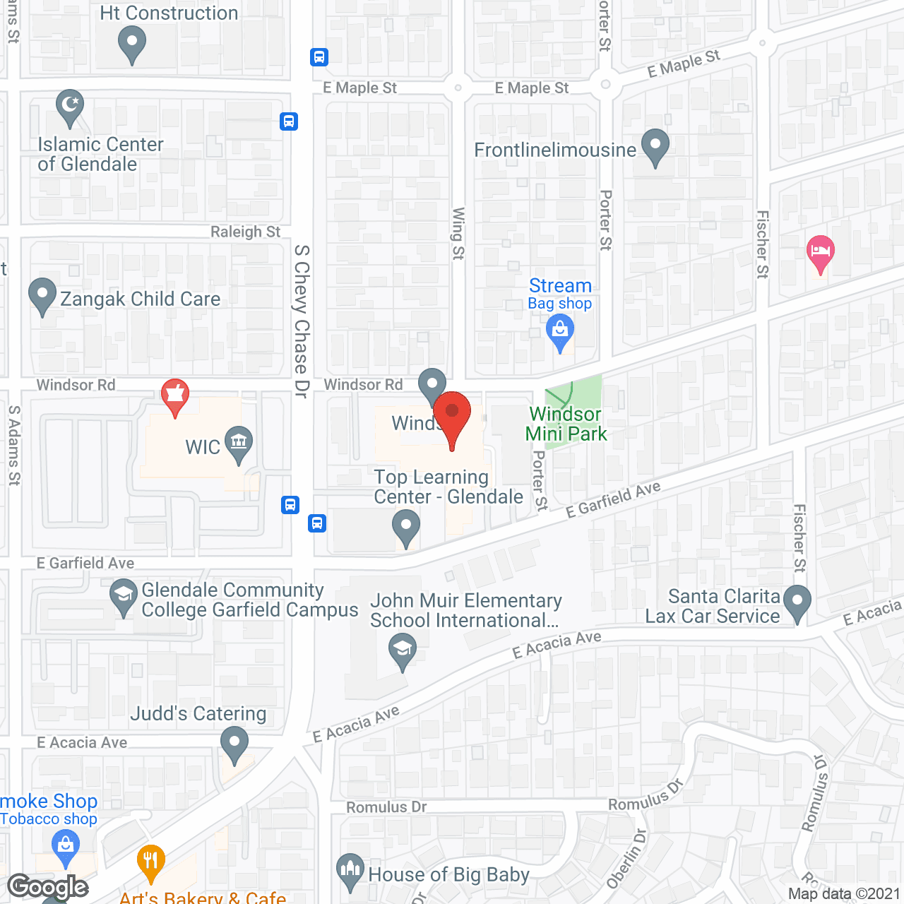 Map of the neighborhood around Ararat Gardens