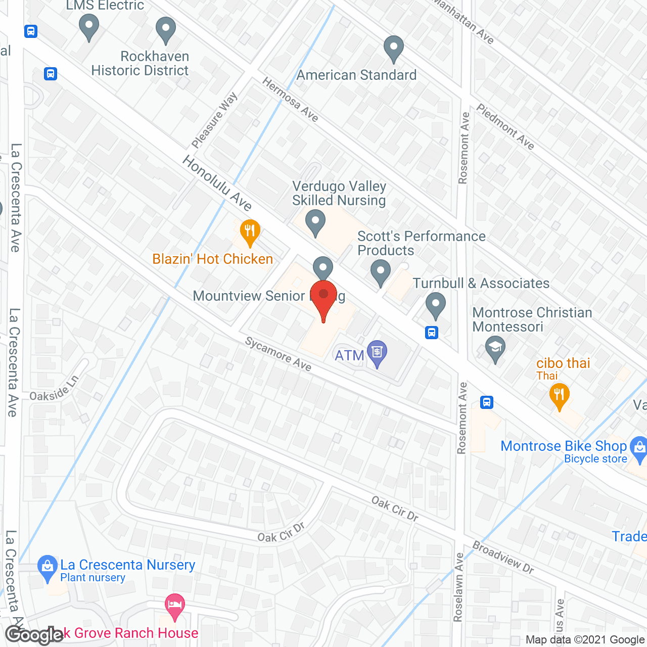 Map of the neighborhood around Sparr Heights Estates Senior Living