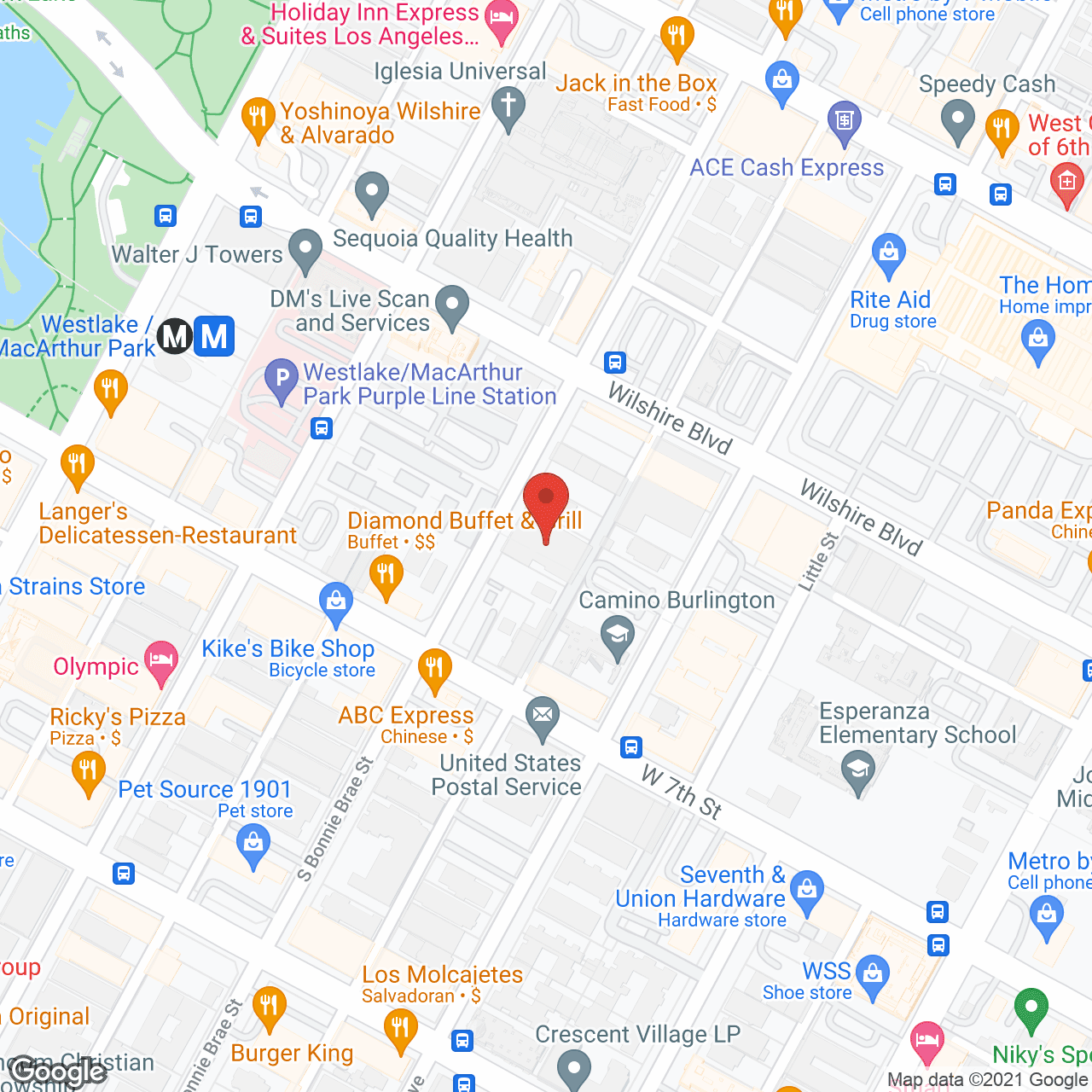 Mid-Wilshire Convalescent Hosp in google map