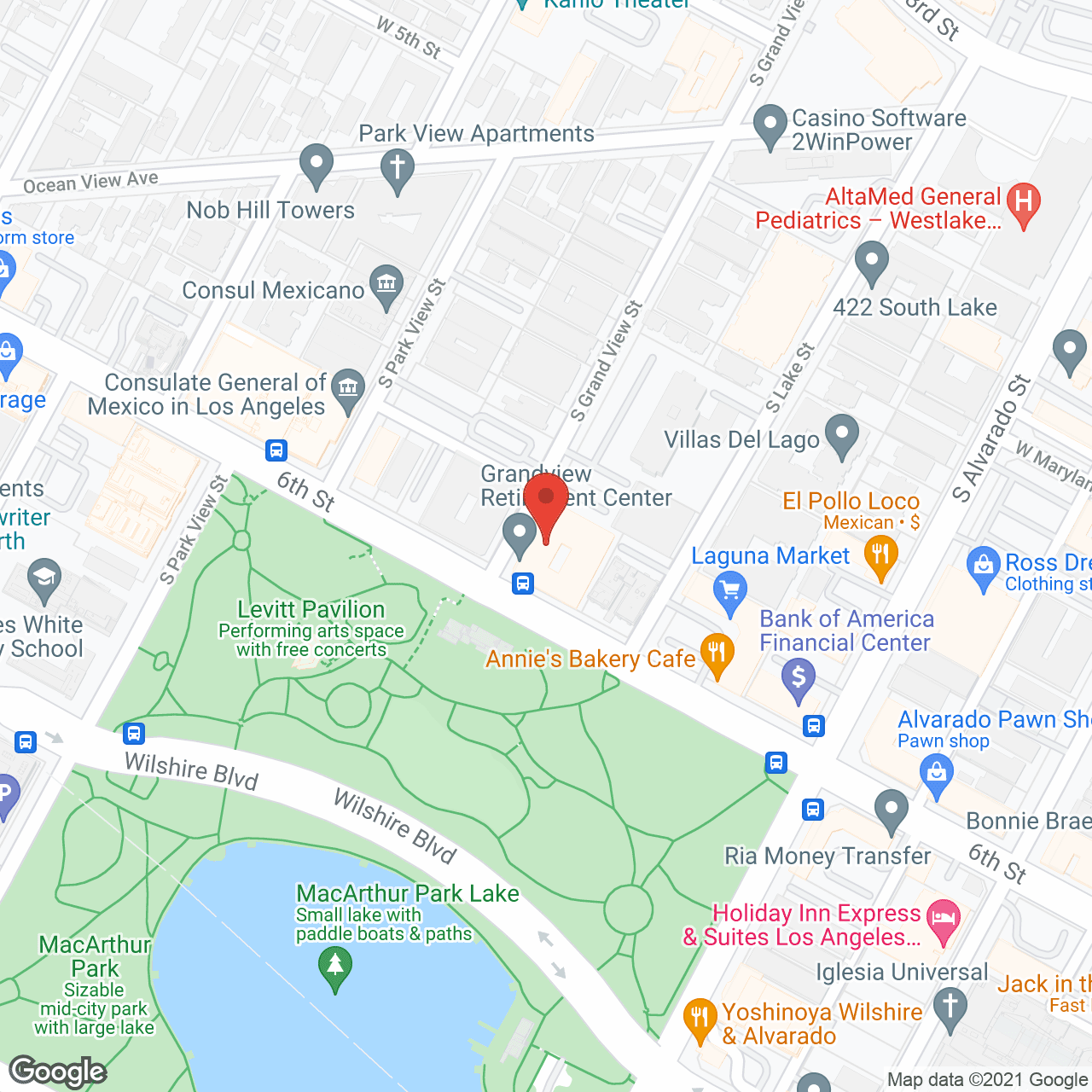 Map of the neighborhood around The Grandview