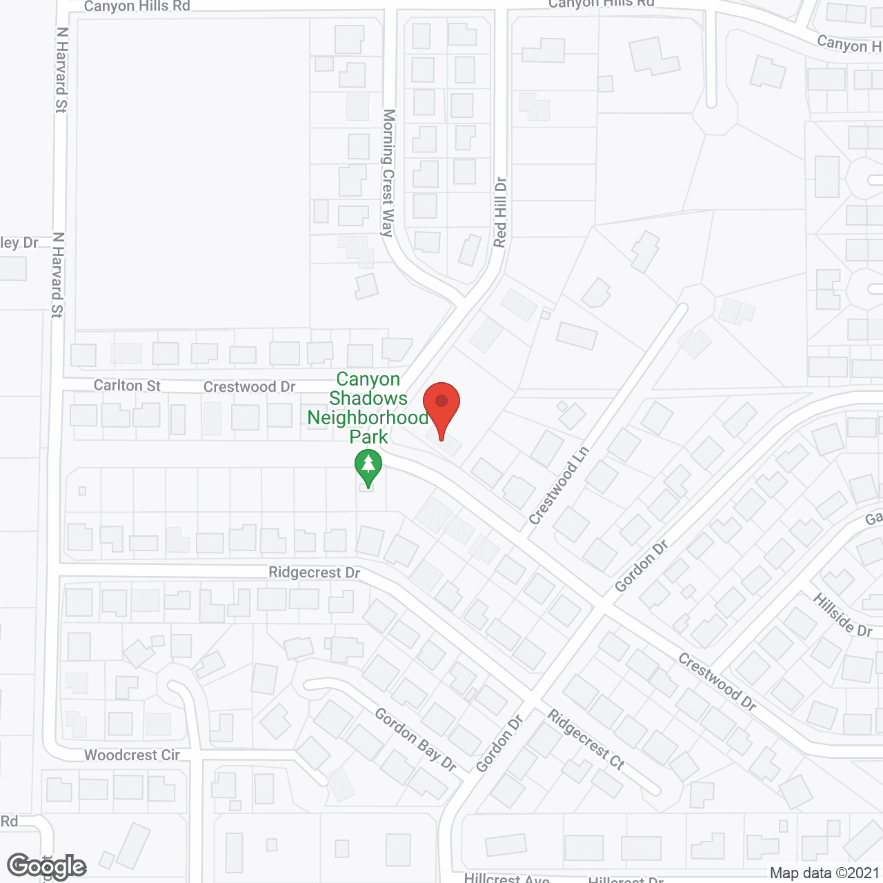 Map of the neighborhood around Horizon Adult Home Care