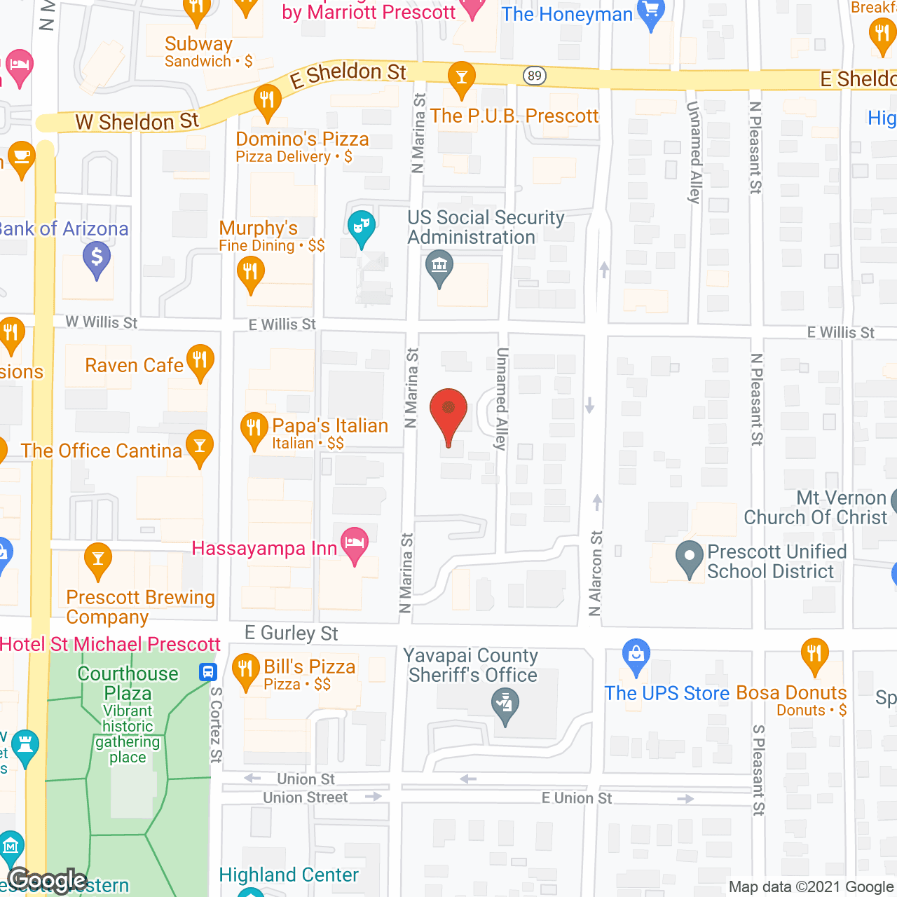 Map of the neighborhood around Crystal Manor II