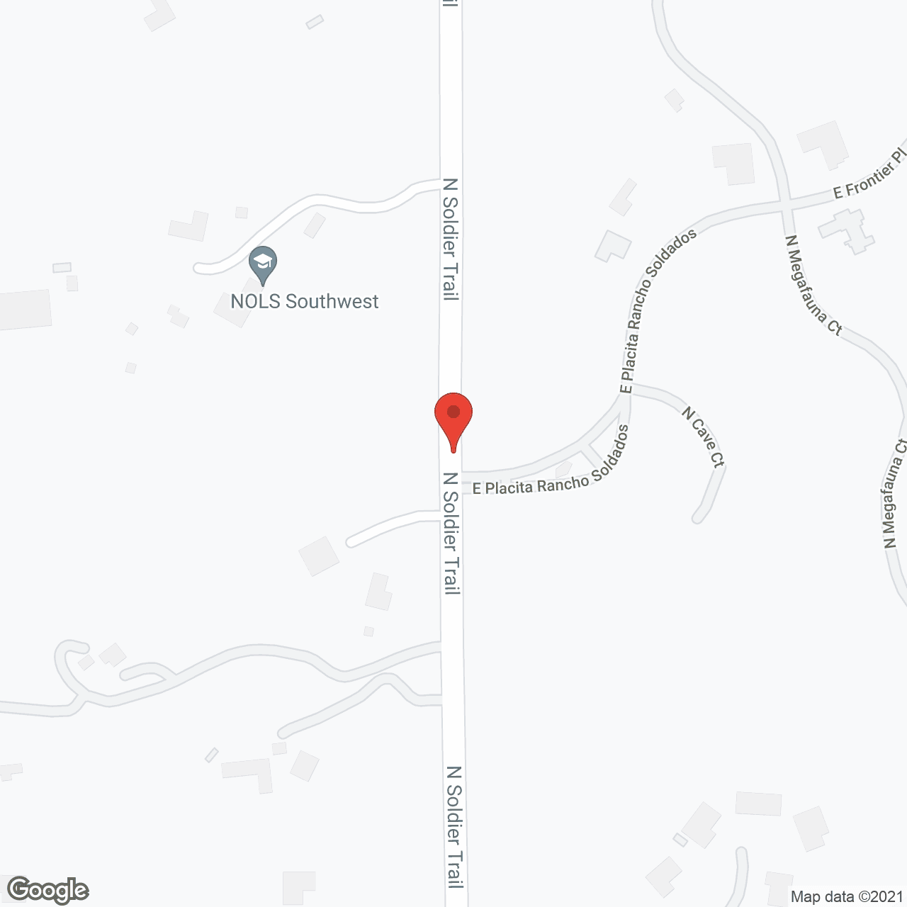 Map of the neighborhood around Elderhaven