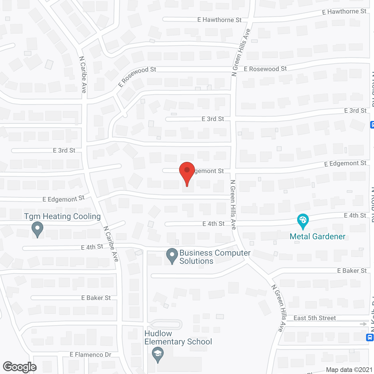 Map of the neighborhood around Gracious Haven Edgemont