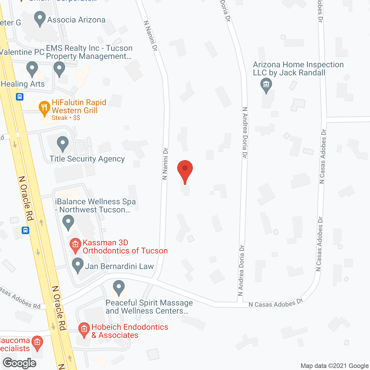Map of the neighborhood around Casa De Rose Adult Care Home