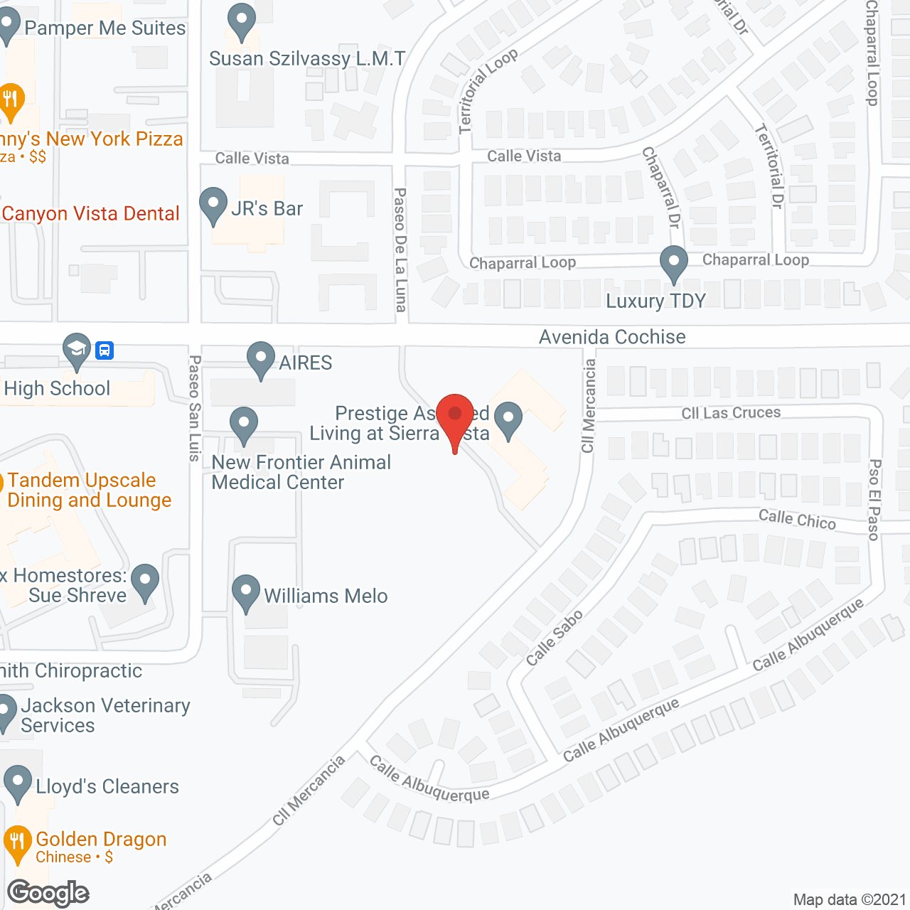 Prestige Assisted Living at Sierra Vista in google map