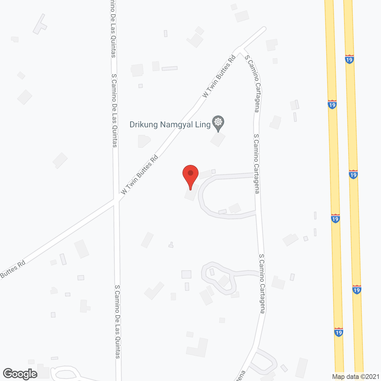 Map of the neighborhood around Nan's Hacienda
