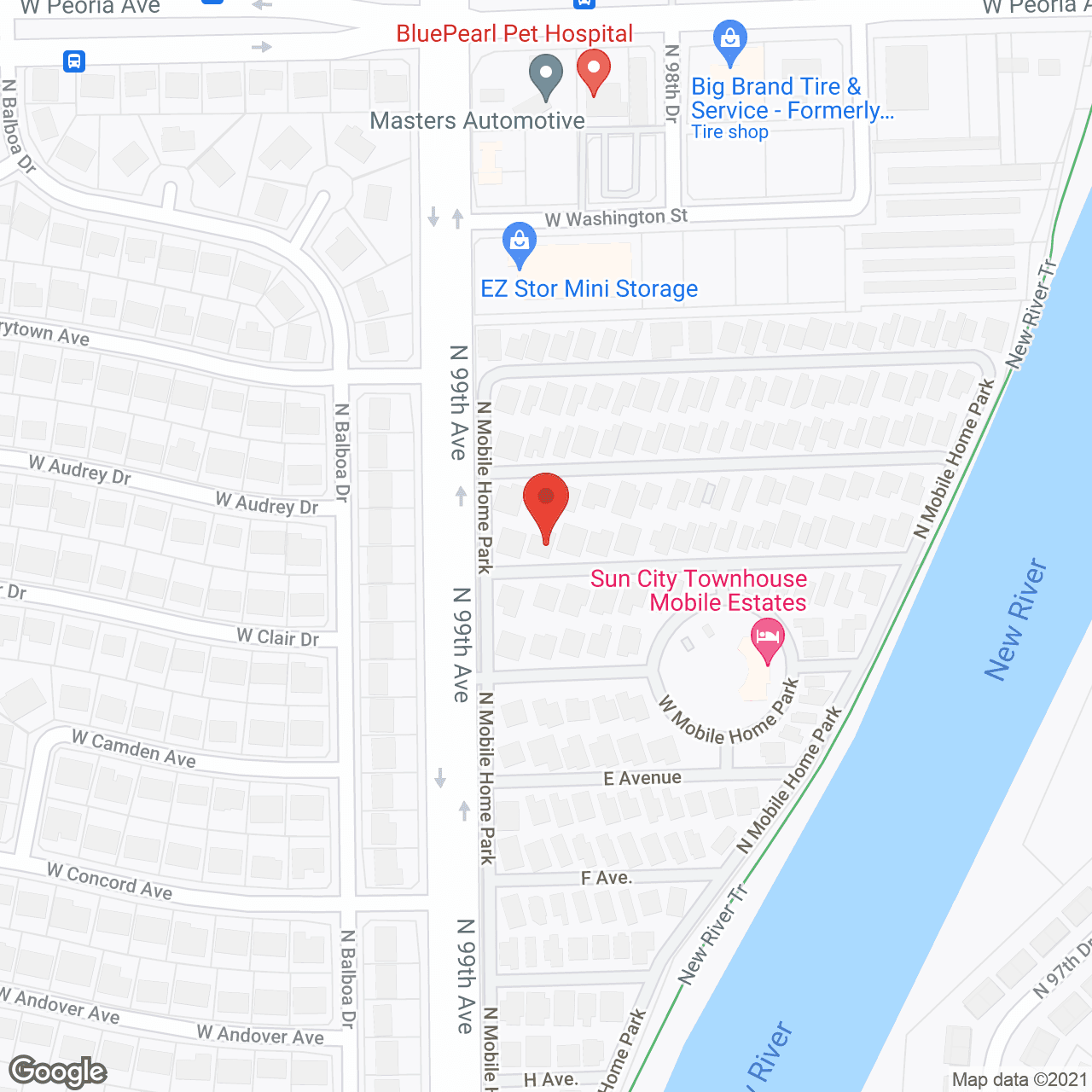 Map of the neighborhood around S C Townhouse Mobile Estates